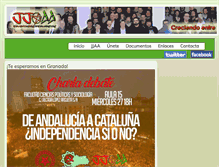 Tablet Screenshot of juventudesandalucistas.com